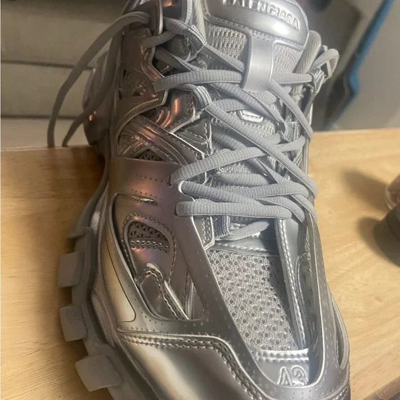 Balenciaga Metallic Track Sneakers